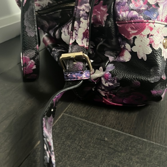 Floral purple mini backpack - Picture 5 of 5